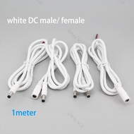 5v 12v 24v white 1m DC Male Female to male female Power Supply Connector extension Cable 5.5x2.1mm 1