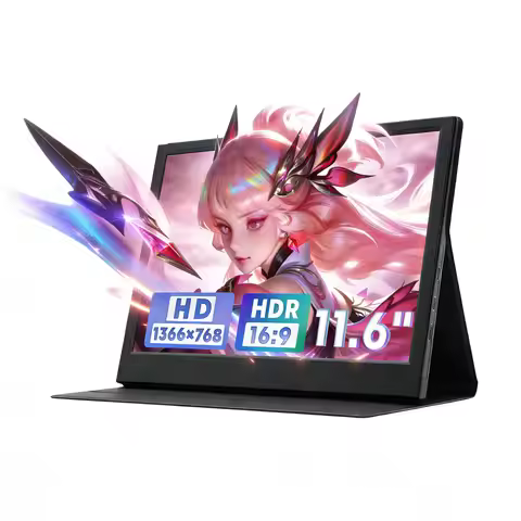 11.6 Inch Portable Monitor 16:9 60Hz Game Screen 72% FHD IPS 250Cd/m ² Iaptop Switch HDMI Compatible