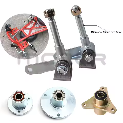 DIY Go Kart Steering Strut Knuckle Spindle Wheel Hub Fit For 110cc 168 200F Karting Go Kart Buggy AT