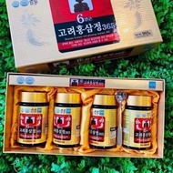 Korean Red Ginseng Extract 365 From Ginseng 6 Years Old (Box of 4 Vials x 240g)