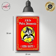 Pajangan Dinding IKSPI Kera Sakti Poster Kayu Wall Decor 20cm x 30cm