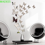 WADEES Mirror Wall Stickers Portable 12Pcs/set Removable Wedding Party Stereo Butterflies Easy to Use For Kids Room Wall Decoration Fridge Sticker