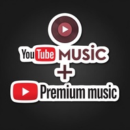 yt premium music 2 in 1 for all device stickers