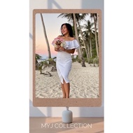 PLUS SIZE WHITE DRESS FOR CIVIL WEDDING DRESS