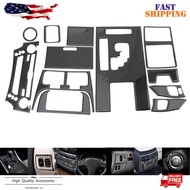 12Pcs For LEXUS IS250 IS350 2006-2012 Carbon Fiber Interior Full Set Cover Trim
