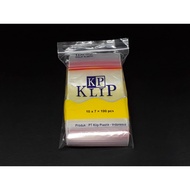 PLASTIC CLIP SIZE 7 X 10 - KP CLIP BAG BENING SIZE 7X10 - CONTENTS 10 PACKS