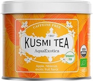 Kusmi Tea - AquaExotica - Organic infusion - Hibiscus and apple blend flavored with exotic fruit - T