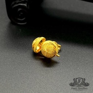 Fancy Jewellery Emas 916 Subang Paku Bulat Emas 916 tulen Bajet Emas 916