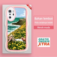 Xiaomi MI POCO M3 C40 X3 M5 M4Pro M5S M3 F4 Pro GT NFC 5G INS Van Gogh Oil Painting Beach Kesing hp 