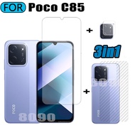 Xiaomi Poco C85 Tempered Glass 3 in 1 Screen Protector for Poco F7 M7 4G Poco C85 C75 Tempered Glass
