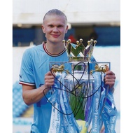 Erling HAALAND MAN CITY แมนเชสเตอร์ซิตี้ ภาพถ่าย ลายเซ็น ลายเซ็นต์ Erling HAALAND ภาพถ่าย ลายเซ็น ลง