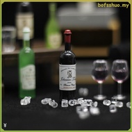 12 Pcs Mini Wine Bottle Jars Bottles Miniature Red Model Liquor Gold House Decorations Tiny  bofsshu