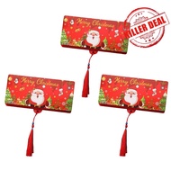 Foldable Christmas Money Holder, Santa Themed Red Envelope Designed For 10 Us Dollars, Unique A9l3