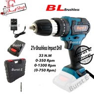 21v Brushless Cordless Impact Drill Heavy Duty    ////   Lithium Li-ion Battery With More Powerful B