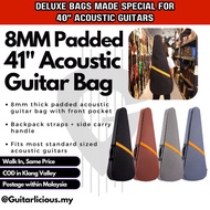 Deluxe 8mm Think Sponge Padded 41 inch Acoustic Guitar Bag ( LS001-41" / LS001-41 / 41inch )