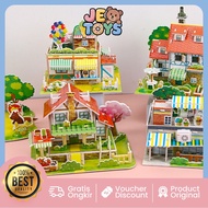 Je Toys 6354 3D Puzzle Paper House Educational Toys for Children 3D DIY Puzzle Paper House 3D Paper 
