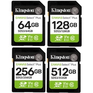 Kingston SD Canvas Select Plus 150MB/s Memory Card 64GB 128GB 256GB 512GB