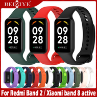 ซิลิโคน สายนาฬิกา For Xiaomi band 8 active Redmi Smart band 2 สาย นาฬิกา สมาร์ทวอทช์ Sport Watch Wristband สายนาฬิกาข้อมือสำหรับ For Xiaomi Redmi Band2 สาย Smart Watch Accessories