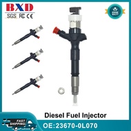 1/4PCS OEM 23670-0L070 23670 0L070 236700L070 Diesel Fuel Injector Fits For Toyota Hilux Hiace 2.5 D