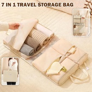 7-in-1 foldable travel storage hanging bag and machine washable hanging travel storage bag