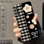 Softcase Oppo A74 / A95 4G - Case Oppo A95hp / A74 4G FLOWER Motif - Silicone Oppo A95hp - Oppo A74h