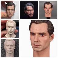 1/6 Henry Cavill Unpainted Painted Head Sculpt Carving Sculpt Soldier Actor Star 1/6 Fit 12''