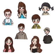 Embroidery Patch Couple Embroidery Patch Men Embroidery Patch Women Patch Cute Embroidery Patch Embr