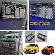Perodua myvi 2011-2017 myvi Lagi best /myvi icon multifunction switch frame forged carbon fiber acce
