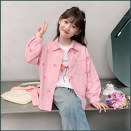YT2 Girls' Autumn Jacket Thin Children's Clothing Fashion All-Match Cardigan Shirt YT2