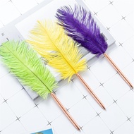 1PC Feather Ballpoint Pen Guest Book Quill Feather Pen Wedding Party Sign Pen Wonderful Gift