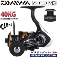 [ 100% authentic]ready stock Daiwa new fishing machine Max drag 40kg fishing reel 6 + 1BB high speed gear ratio spinning reel saltwater reel fishing accessories Rod high speed