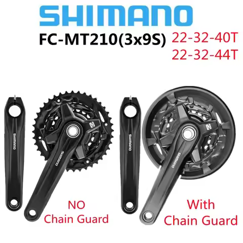 Shimano Alivio FC-MT210 Bike Crankset 3*9/27 Speed FC MT210 MTB Bike Chainwheel Crank 170mm 44/40 BB