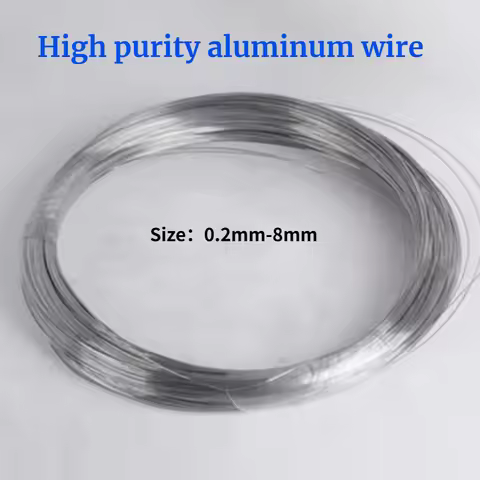 5/10/20M Diameter 0.2mm-8mm High Purity Aluminum Wire Aluminium Filament Aluminum Conductor Aluminiu