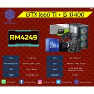 RUFIS Custom Gaming PC Package (INTEL i5 10400 / GTX 1660 Ti / 8GB RAM / 240GB SSD)