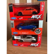 NEX WELLY PORSCHE 911 GT 3 RS 4.75" 1:32 1:36 MINIATURE DIECAST