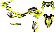 DECAL KLX DTRACKER BF KUNING