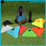 XS  10x Soccer Triangle Training Cones Flexible Track Training Cross Training