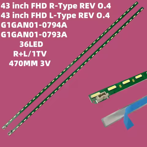 43lf5400 43lf5900 LED strip for 43LF5400 43LF5900 MAK632C7801 G1GAN01-0794A G1GAN01-0793A 43inch FHD