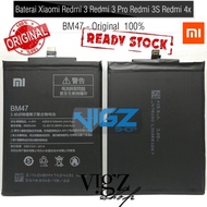 Baterai Xiaomi Redmi 3 Redmi 3 Pro Redmi 3S Redmi 4x BM47 Original