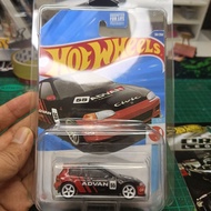 Hot Wheels Custom Honda Civic EG6 Advan Yokohama | Handmade Custom | Real Rubber Tires | Premium Col