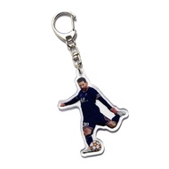 Bộ Ba Mảnh Khóa Acrylic Ronaldo Messi Haaland Némar Bóng Đá Cờ Vua Real Madrid Phụ Kiện Cổ Điển Quà