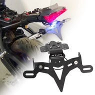 Motorcycle Holder For License Plate Rear Fender Stand With Taillight 12V Turn Signal Light Rack MT 0