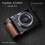 Wood Camera Grip For Fujifilm X100VI Fuji x100vi Camera with Aluminum Alloy Baseplate