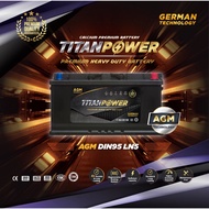 Titannpower Premium AGM DIN95 LN5 car battery