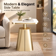 Modern Simple Sofa Side Table High-End Artistic Light Luxury Italian Hotel B & B Square Table Light 