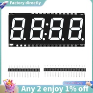 HT16K33 LED Display Module 4 Digit 7 Segment 0.56 Inch Time Clock Indicator Tube Module White