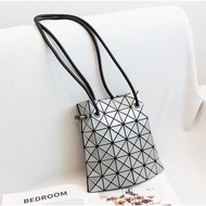 Issey miyake Japanese Original Factory Same Style Drawstring Bag Trendy Geometric Bag All-Match Drawstring Female Bag Bucket Bag Rhomb