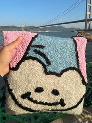 純手工 可愛小狗 咕𠱸 embroidery 刺繡 punch needle