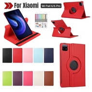 360° Rotate Leather Stand Case For Xiaomi Mi Pad 6 / Xiaomi Mi Pad 6 Pro 11 inch 2023 Flip Shockproof Cover