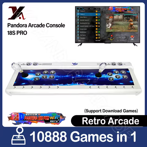 2025 3D Wi-Fi Pandora Saga Ex Arcade Console Box 18S Pro 10888 Retro Games Arcade Cabinet Bartop Vid